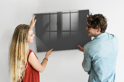 Glass dry erase board magnetic Gray