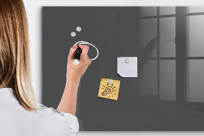 Glass dry erase board magnetic Gray