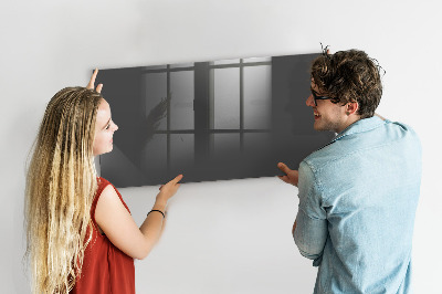 Glass dry erase board magnetic Gray