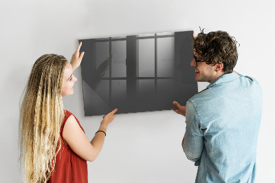 Glass dry erase board magnetic Gray