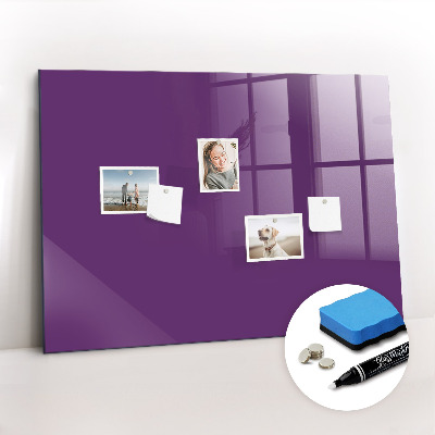 Magnetic dry erase board Purple