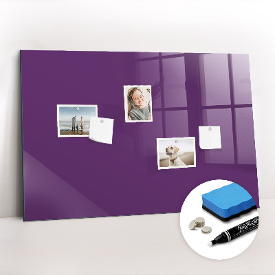 Magnetic dry erase board Purple