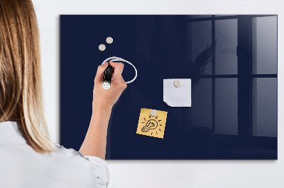 Glass dry erase board magnetic Dark navy blue