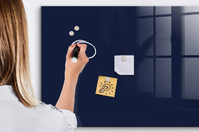 Glass dry erase board magnetic Dark navy blue