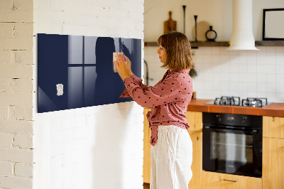 Glass dry erase board magnetic Dark navy blue