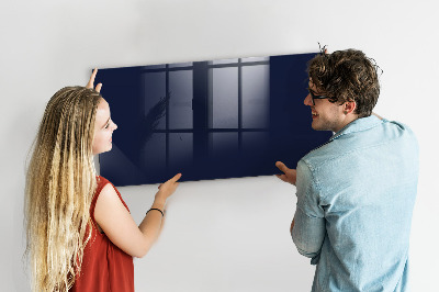 Glass dry erase board magnetic Dark navy blue