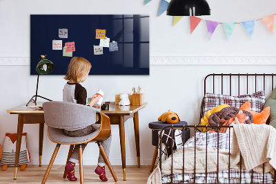 Glass dry erase board magnetic Dark navy blue