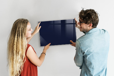 Glass dry erase board magnetic Dark navy blue