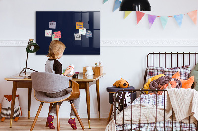 Glass dry erase board magnetic Dark navy blue