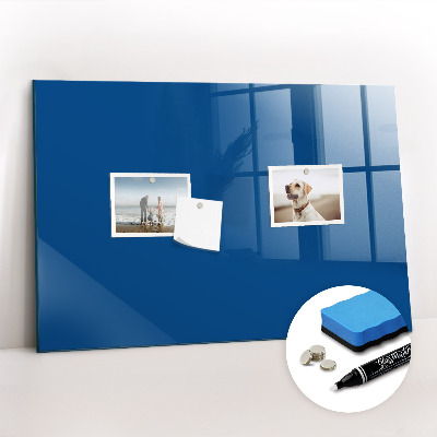 Magnetic glass board Blue