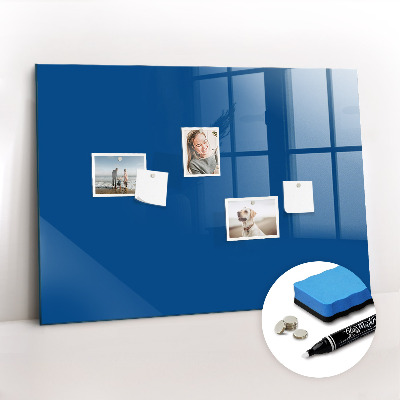 Magnetic glass board Blue