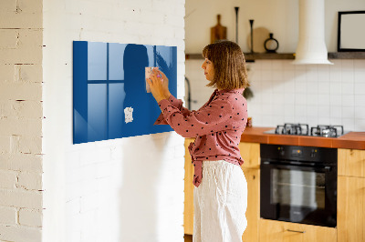 Magnetic glass board Blue