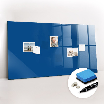 Magnetic glass board Blue