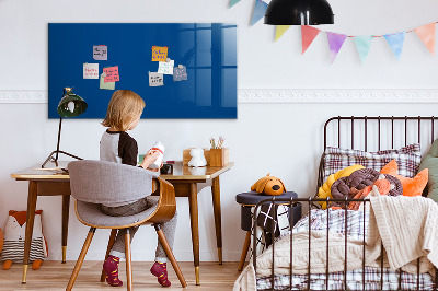 Magnetic glass board Blue