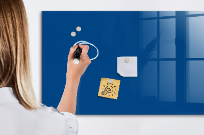 Magnetic glass board Blue