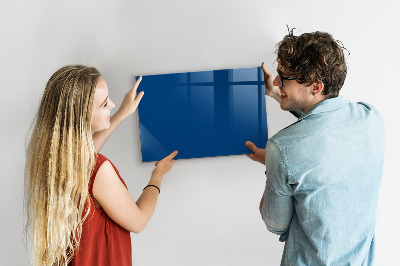 Magnetic glass board Blue