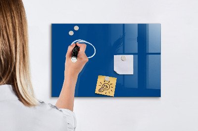 Magnetic glass board Blue