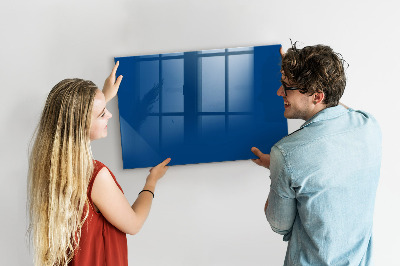 Magnetic glass board Blue