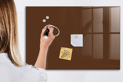 Glass dry erase board magnetic Brown