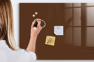 Glass dry erase board magnetic Brown