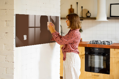 Glass dry erase board magnetic Brown