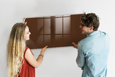 Glass dry erase board magnetic Brown