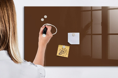 Glass dry erase board magnetic Brown