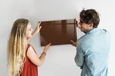 Glass dry erase board magnetic Brown
