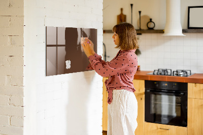 Glass dry erase board magnetic Brown