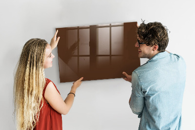 Glass dry erase board magnetic Brown