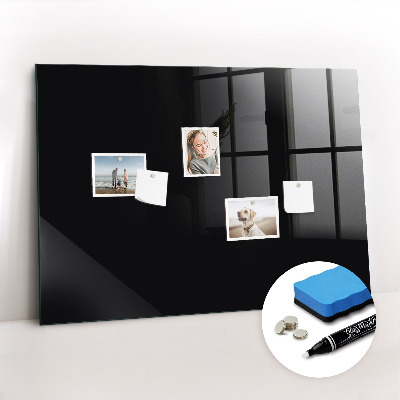 Magnetic board dry erase magnetic board Black