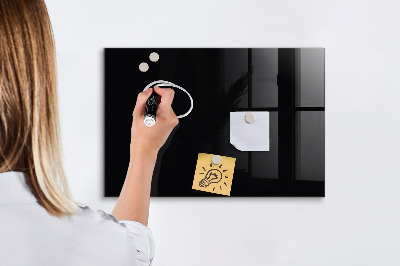 Magnetic board dry erase magnetic board Black