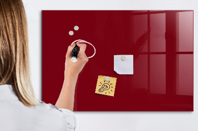 Magnetic board with magnets Burgundy