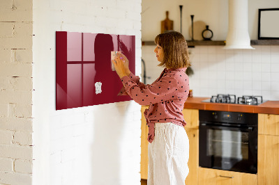 Magnetic board with magnets Burgundy