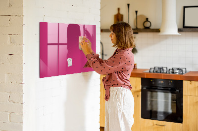 Glass dry erase board magnetic Bright pink