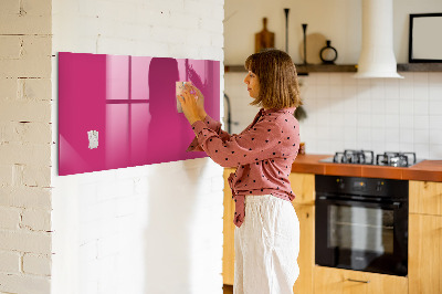 Glass dry erase board magnetic Bright pink