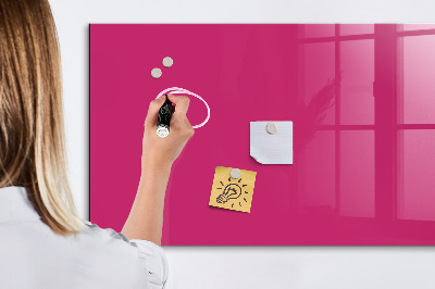 Glass dry erase board magnetic Bright pink