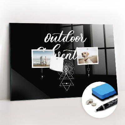 Glass dry erase board magnetic Outdoor adventure