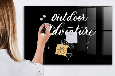 Glass dry erase board magnetic Outdoor adventure