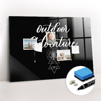 Glass dry erase board magnetic Outdoor adventure