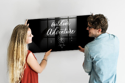 Glass dry erase board magnetic Outdoor adventure