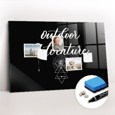 Glass dry erase board magnetic Outdoor adventure