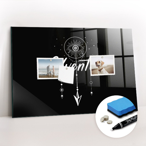 Glass dry erase board magnetic Adventure