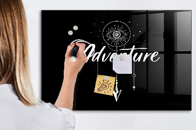 Glass dry erase board magnetic Adventure