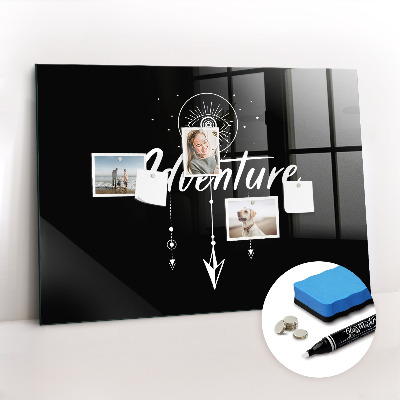 Glass dry erase board magnetic Adventure