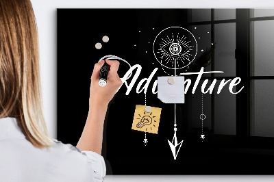 Glass dry erase board magnetic Adventure