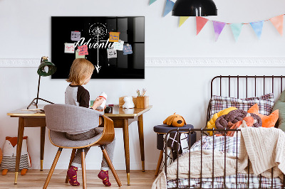 Glass dry erase board magnetic Adventure