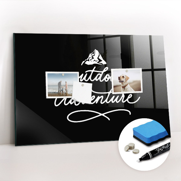 Glass dry erase board magnetic Outdoor adventure