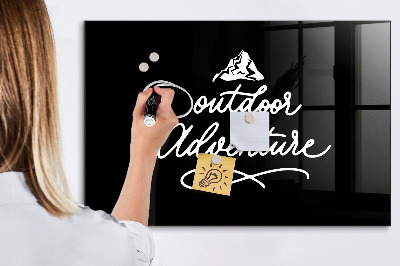 Glass dry erase board magnetic Outdoor adventure