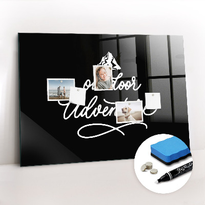 Glass dry erase board magnetic Outdoor adventure
